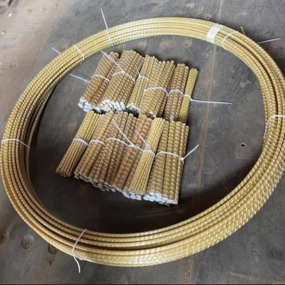 Stiklašķiedras kompozīta armatūras rullis